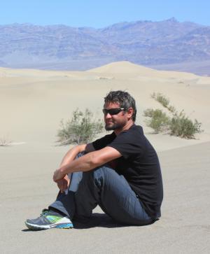 Dr Michał Zatoń w Death Valley w Kalifornii, USA