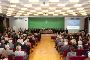 Uroczystość uhonorowania JM Rektora UŚ tytułem doktora honoris causa UP odbyła się 12 maja w auli Uniwersytetu Pedagogicznego w Krakowie