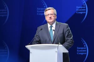 W inauguracji Europejskiego Kongresu Gospodarczego uczestniczył
prezydent RP Bronisław Komorowski