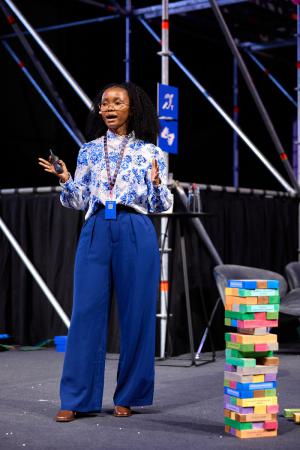 Chuma Mbambo-Lado podczas 9. Śląskiego Festiwalu
Nauki Katowice