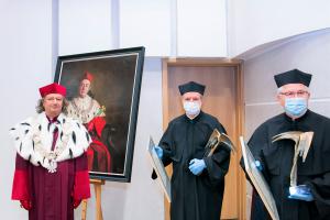 Laureaci nagrody Pro Scientia et Arte – prof. dr hab. Jan Kisiel
i prof. dr hab. Ryszard Kaczmarek