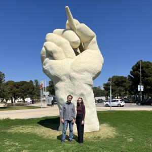 Doktorantka Katarzyna Kusztal i prof. José García-Rodríguez na Uniwersytecie w Alicante