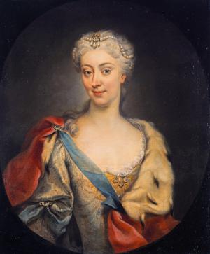 Portret Marii Klementyny Sobieskiej (1702–1735) wykonany przez Martina van
Meytensa, a następnie skopiowany przez E. Gilla. Dzieło znajduje się w zbiorach National Portrait Gallery w Londynie