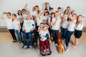 Uczestnicy projektu „Respect ON – działania obywatelskie na rzecz Osób Niepełnosprawnych”