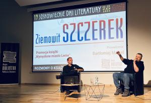 Promocja książki Wymyślone miasto Lwów Ziemowita Szczerka, prowadzenie:
Bartłomiej Majzel