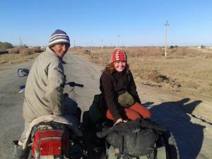 – Tak „stopowaliśmy” w Uzbekistanie – opowiada Katarzyna Baranowska, współorganizatorka wyprawy