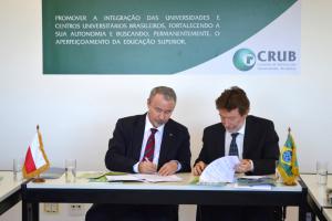 Podpisanie umowy z Radą Rektorów Uniwersytetów Brazylijskich (CRUB)