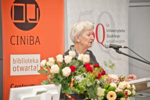 Wanda Dziadkiewicz, dyrektor Biblioteki Uniwersytetu Śląskiego w latach 1981–2003