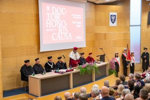 Uroczystość nadania tytułu doktora honoris causa Uniwersytetu Śląskiego prof. Markowi Safjanowi