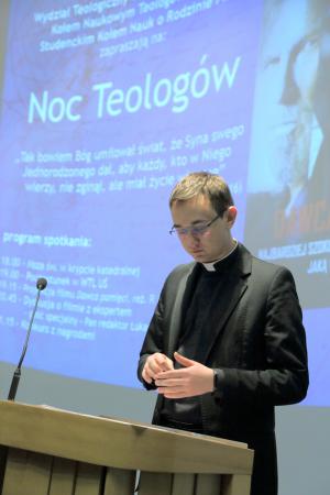 Jakub Drzewiecki, przewodniczący Studenckiego Koła Naukowego
Teologów