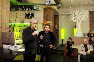 Jordi Badia i Mikołaj Kadłubowski opowiadali o swoim projekcie w Galerii SARP w Katowicach