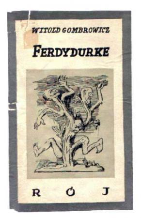 Okładka pierwszego wydania Ferdydurke
z grafiką Brunona Schulza