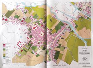 Gliwice – plan miasta opracowany na podstawie planu katastralnego z roku 1884. Oprac. M. Sepiał