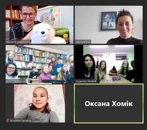 Spotkanie interaktywne ze szkołą polonijną na Ukrainie