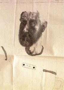 „Autoportret”, Tadeusz Czober, rysunek ołówkiem