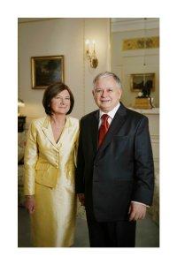 Maria Kaczyńska i Lech Kaczyński - Prezydent RP